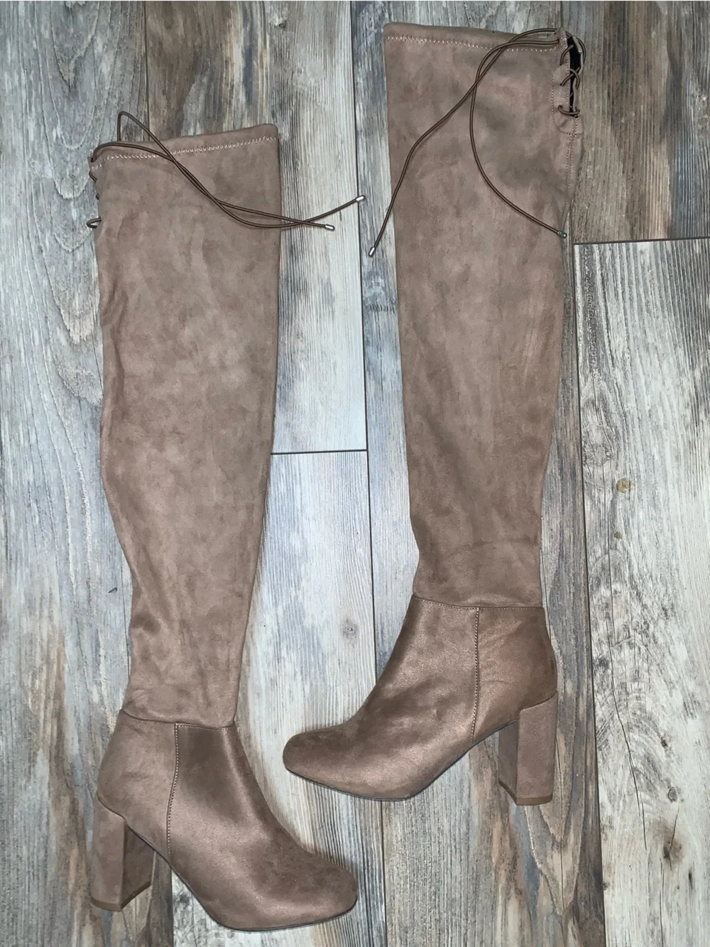 👢Over the knee Tan/Caramel Suede Boots by Chinese Laundry